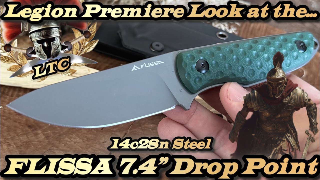Legion Premiere Look at the Flissa 7.4” Drop Point in 14c28n Steel