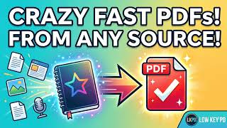 Generate Custom PDFs in Gemini Notebook | Low Key PD