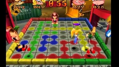 Crash Bash PS1 Gameplay Pogo A Gogo