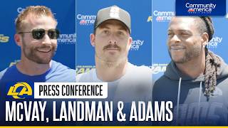 LIVE: Sean McVay, Davante Adams & Nate Landman Speak To The Media After Training Camp Practice