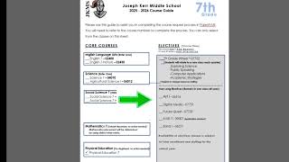 7th Grade Course Request