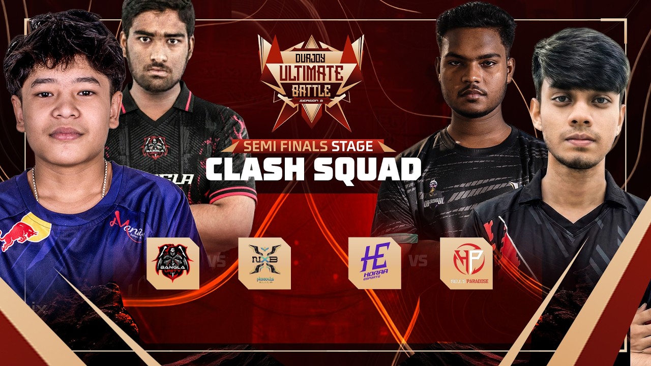 [🔴LIVE] DURJOY ULTIMATE BATTLE S-2 || SEMI FINAL STAGE CS || GARENA FREE FIRE​