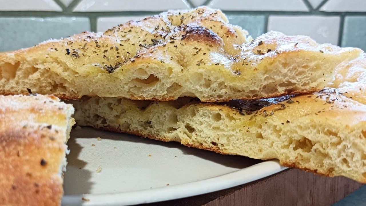 Focaccia di sola Semola || Ricetta con Lievito Madre