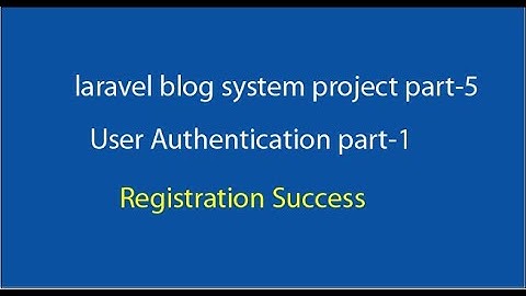 User Authentication in laravel 6 0