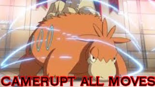 Camerupt All Attacks \& Moves (Pokemon)