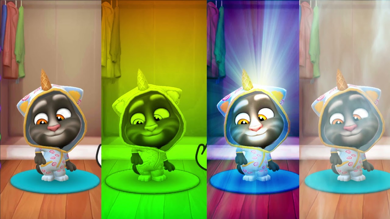 Mini Tom - Cute Dressing - Tom's Wardrobe - Colurful Dress - Tom Talking Tom