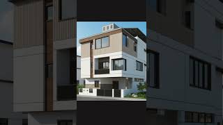 Modern Contemporary Villa Elevation Design | Luxury Architectural Visualization#viral #shorts #home
