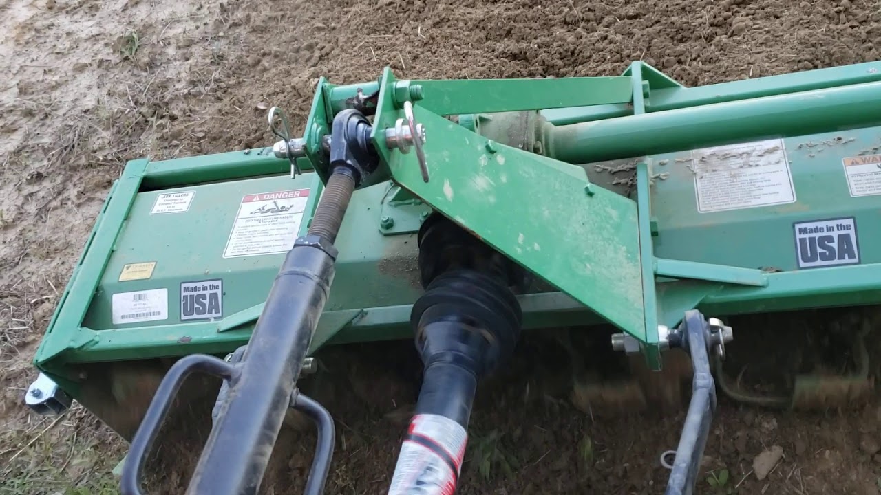 3025E John Deere with 54 inch TaylorWay tiller YouTube