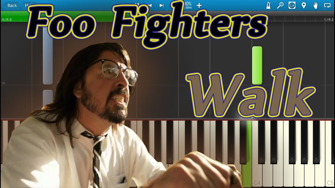 Foo Fighters Walk [Piano Tutorial] Synthesia YouTube