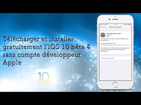 Télécharger et installer gratuitement l&rsquo;iOS 10 bêta 4 sans compte développeur Apple en français
