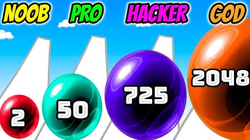 Bounce 2048 - NOOB vs PRO vs HACKER vs GOD