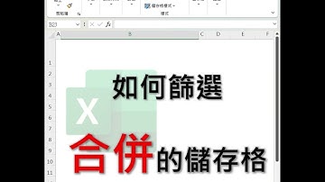 如何篩選合併的儲存格  #EXCEL教學 #EXCEL