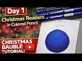 The Secret to Perfectly Smooth Colored Pencils (Christmas Realism Day 1)