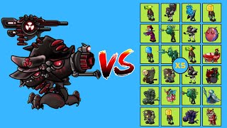 SUPER ULTIMATE GATLING PEA FUSION VS ALL FUSION ZOMBIES X5 | PvZ Fusion