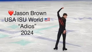 Jason Brown USA ISU World Championships Montreal SP #worldfigure #worldsmtl24 #figureskating