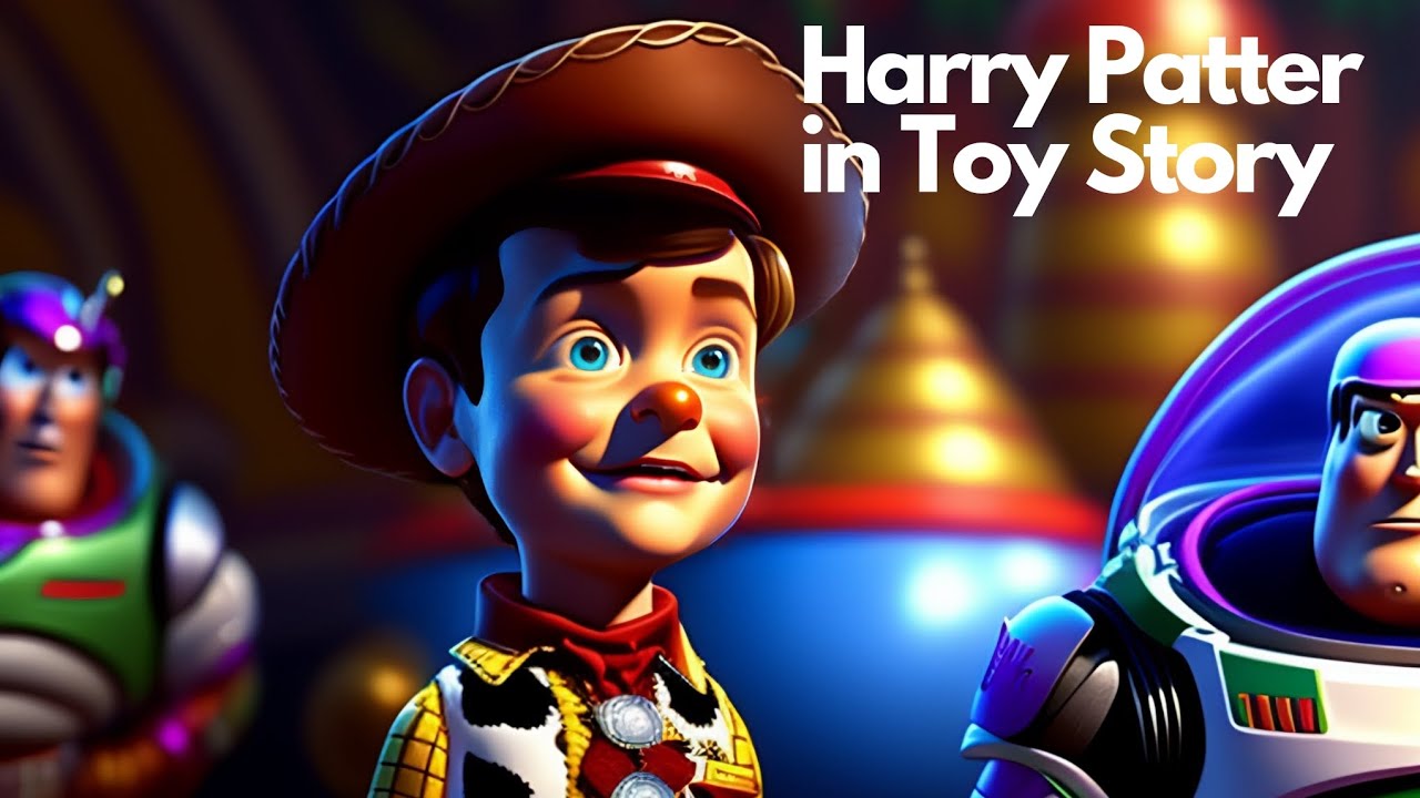 Magical Similarities: Harry Potter meets Toy Story through AI-generated art