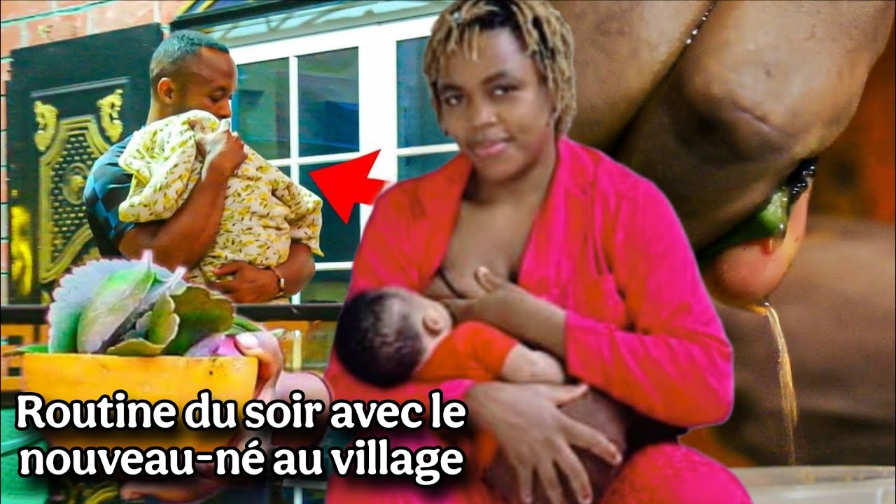 Routine du soir avec le nouveau-né au village 🏡 
