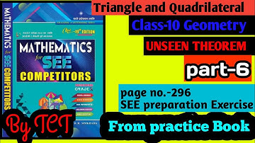 unseen theorem part6 triangleand Quadrilateral class10 maths || unseen theorem by #tctsir