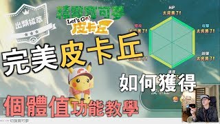 精靈寶可夢Let&#39;s Go！皮卡丘| 如何查寶可夢完美個體值! | 李小忍 ... 