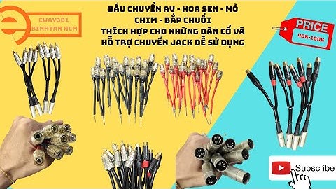 jack chuyển đổi đầu mỏ chim bắp chuối jack 5 chân ra hoa sen AV hỗ trợ các thiết bị audio và dàn cổ