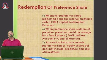 Redemption Of Preference Share | Accountancy and Financial Management | SYBCom - Sem IV