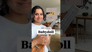 Babydoll Dominic Fike EASY Ukulele Tutorial ⭐️ #shorts
