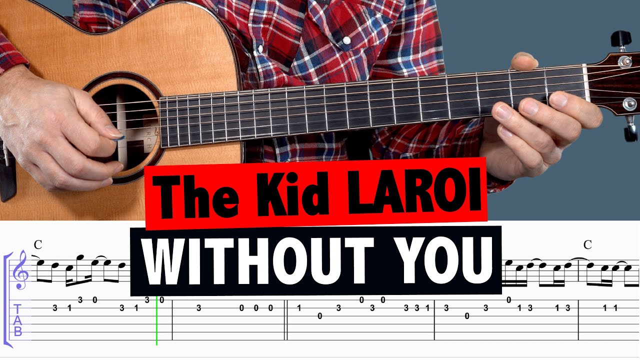 The Kid LAROI WITHOUT YOU Easy Guitar Tutorial (MELODY) YouTube