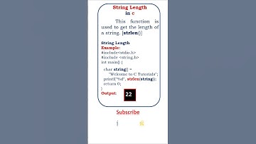 strings length in c @ensolutions5210 #en #strings #string #c #clanguage #clanguageforbeginners