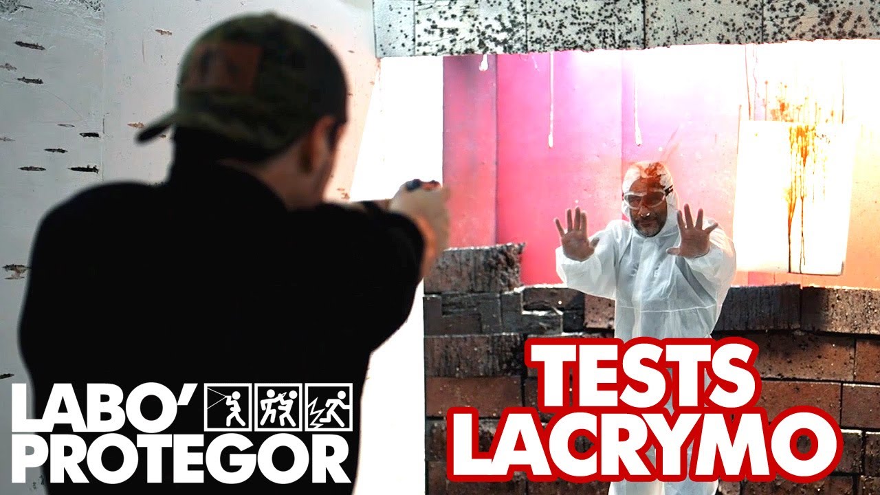 3 lanceurs de défense lacrymogènes testés en action - LABO PROTEGOR