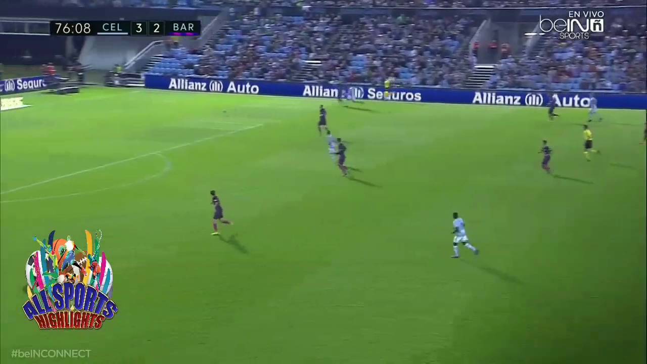 Celta vigo 4-2 Barcelona P. Hernandez Goal