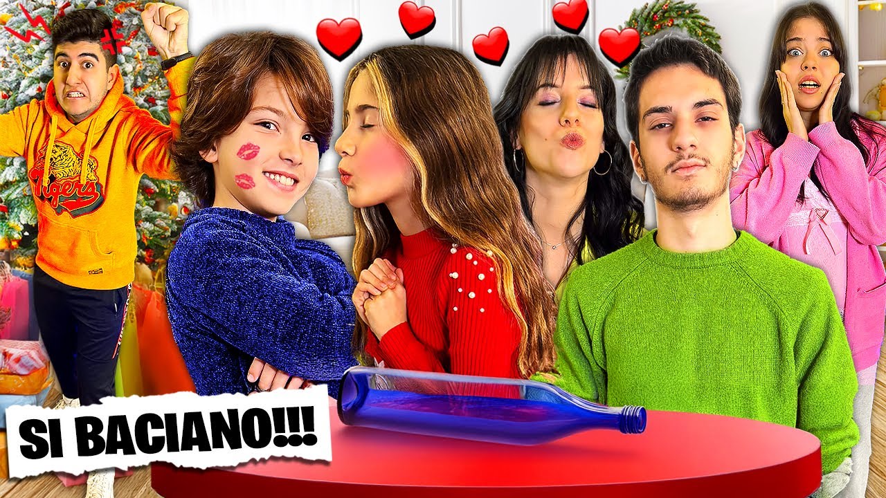 GIOCO DELLA BOTTIGLIA GIGANTE CON GIADA IL SUO NUOVO FIDANZATO E TUTTI I NOSTRI AMICI *PRIMO BACIO*
