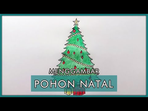 Video: Cara Menggambar Pohon Natal Dengan Pensil