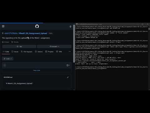 Week 1 Git & Github Assignment