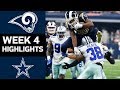 Rams vs. Cowboys | NFL Week 4 Game Highlights