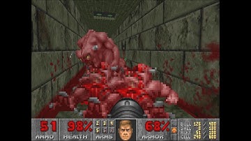 Doom 2 Evil Returns Level 15 UV Max in 12:01 (Hall of blood, commentary)