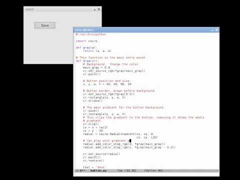 Live coding Python + Cairo