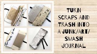Turn scraps and trash into a junk/smash/art journal - the tall journal - part 1