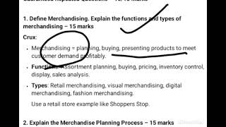 BRL006 Buying and Merchandising I - High Yield Topics