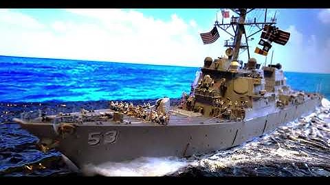 USS JOHN PAUL JONES (DDG-53) 1/350 Scale Model Build;  Full Build