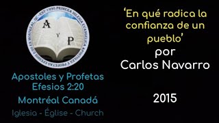 Carlos Navarro Jeremias 17:5-8 Iglesia Apostoles Y Profetas