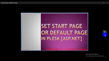 Set Default Page in Plesk on Godaddy.com