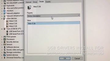 MOTOROLA E4 Verizon / XT1767 USB DRIVERS INSTALL
