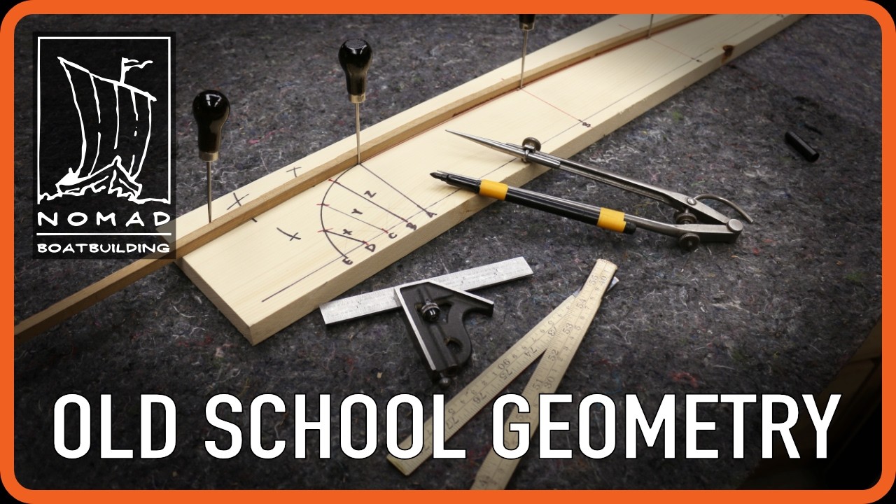 ⁣How to Layout a Deck Camber - Traditional Boatbuilding Geometry