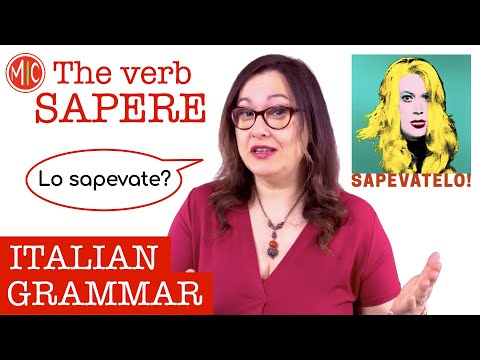 How to conjugate & use the verb SAPERE | Learn Italian