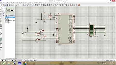 Blinking led Proteus simulation 8051