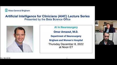 AI4C Lecture Series: AI in Neurosurgery