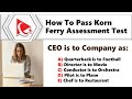 How to Pass Korn Ferry Assessment Test