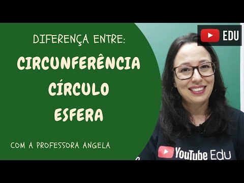 Vídeo: Diferença Entre Círculo E Esfera