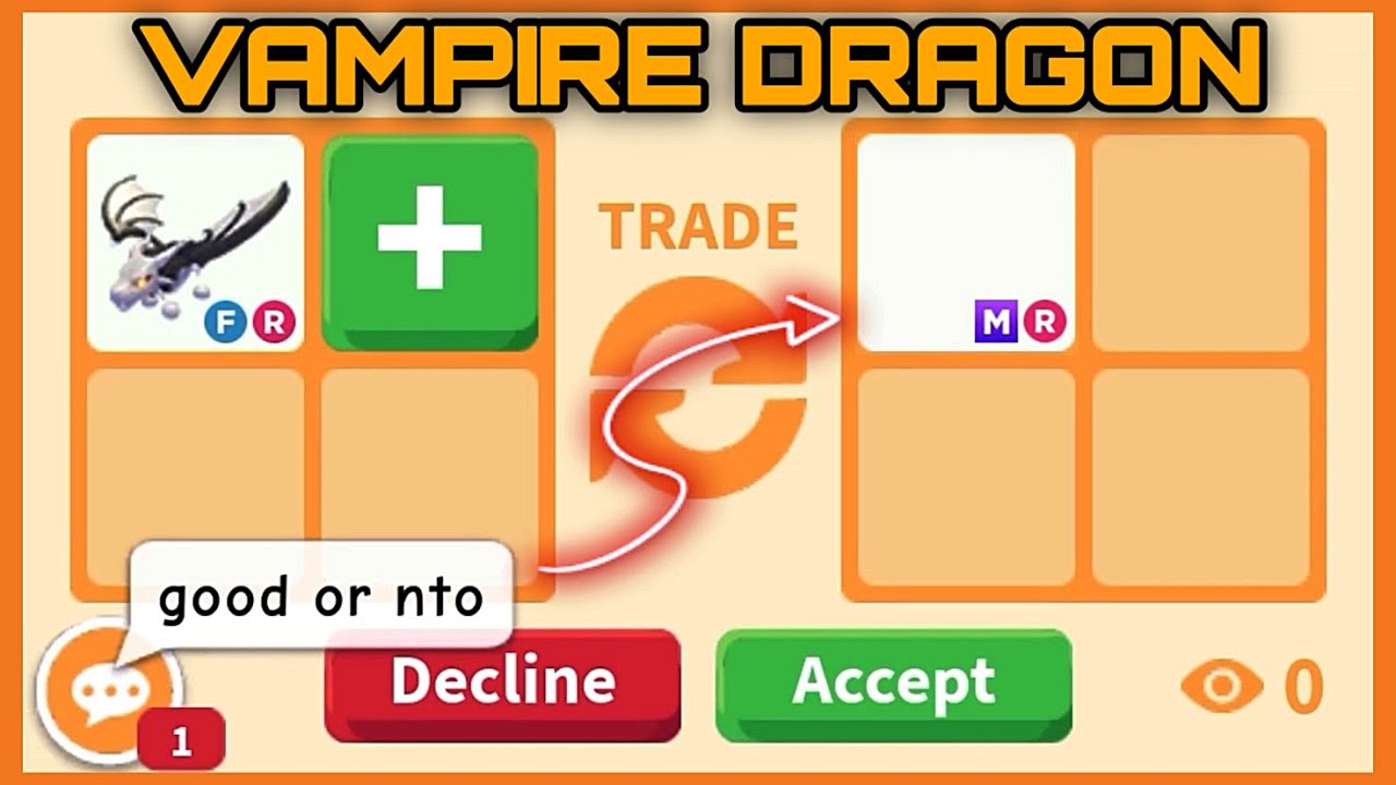 👻Vampire Dragon has LOST a LOT of Value!! Adoptme Trading ✓ 