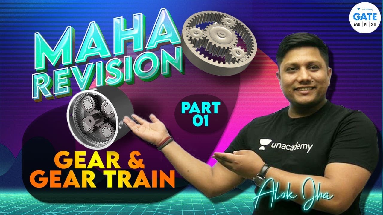Maha Revision of GEAR & GEAR TRAIN 1  Theory of machine |  #Aloksir